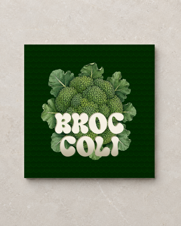 Kletsklei tegel - Broccoli - 15x15 Glans