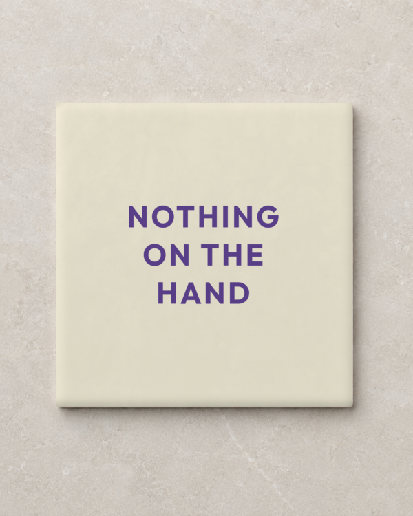 Kletsklei tegel - nothing on the hand - 15x15 Mat