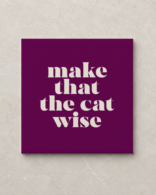 Kletsklei tegel - Make that the cat wise - 10x10 Mat