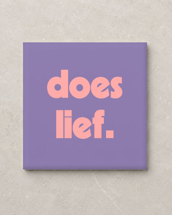 Kletsklei tegel - does lief - 15x15 Glans